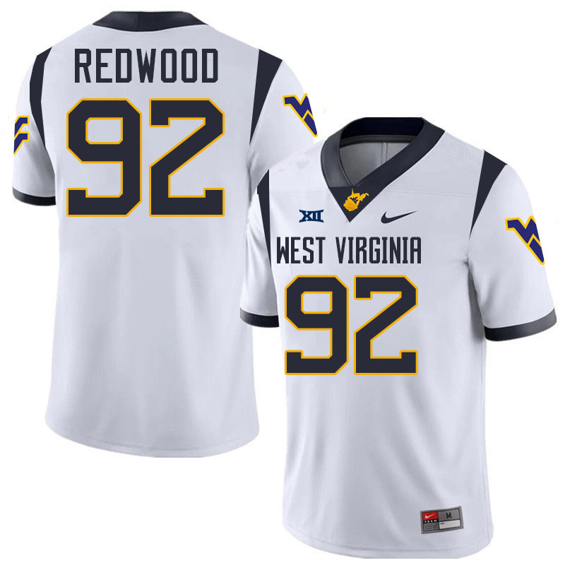 Asani Redwood WVU Jersey,West Virginia Mountaineers #92 Asani Redwood Jersey Youth College-White
